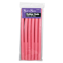 Soft N Style Rubber Rods 5/8" - Pink (SNS-RRPK), 3 - 6 packs image 2