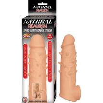 Natural realskin spiked vibrating penis xtender white - £32.87 GBP