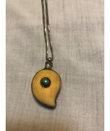 Vintage Porcelain &amp; Silver Perfume Bottle Pendant &amp; Chain - $160.00