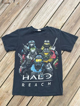 Halo Reach T Shirt Video Game Promo Microsoft Xbox Black 2010 Size Small - $19.99
