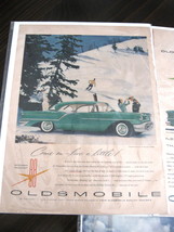 Vintage Oldsmobile Golden Rocket 88 Color Advertisement - 1950&#39;s Oldsmob... - £10.22 GBP