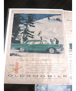 Vintage Oldsmobile Golden Rocket 88 Color Advertisement - 1950&#39;s Oldsmob... - £10.16 GBP