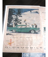 Vintage Oldsmobile Golden Rocket 88 Color Advertisement - 1950&#39;s Oldsmob... - $245.46 MXN