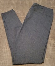 Reebok Workout Pants Womens Size Large Gray Skinny Leg Stretch Yoga Run - $6.97