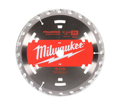 Milwaukee 48-41-0710 7 1/4&quot; 24 TPI Wood Cutting Framer Circular Saw Blade - $30.39