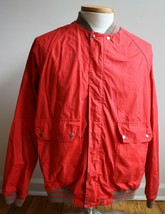 Vtg 80s Abercrombie &amp; Fitch XL Reversible Cotton Harrington Jacket Red B... - £29.88 GBP