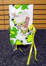 Frog Friendly Spring Time Journal - 8 3/4&quot; x 5 1/4&quot; - Handmade - 110+ Pages - £24.42 GBP