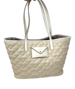 Marc by Marc Jacobs Beige Woven Quilted and Leather Shoulder Bag - €20,36 EUR