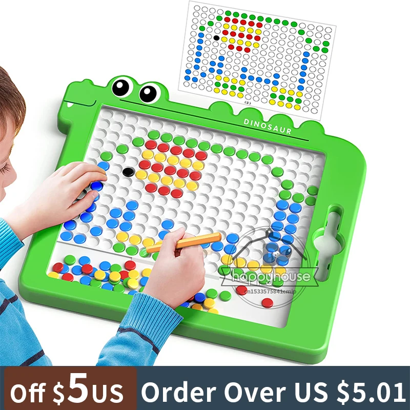 Magnetic Drawing Board for Kids Large Large Magnetic Doodle Board with Beads - £13.94 GBP+