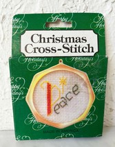 Peace Christmas Counted Cross Stitch Ornament Kit w/Frame - Quill Art - $6.60