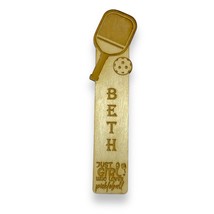 Bookmark - PERSONALIZED Just a girl who loves pickleball - Birch wood - $11.75