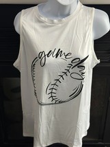 Game Day White Womens size L Tank Top ***NEW*** - $12.19