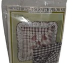 Chicken Scratch Pillow Kit - Vintage - 14&quot; x 14&quot; DS11 Crystal, Gingham O... - £10.85 GBP