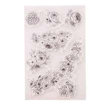 Diy Beautiful Flowers Leaves Clear Stamps For Card Making And Journaling, Floral - £10.15 GBP