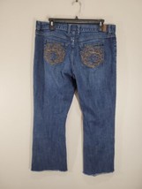 DISNEY House Of Mickey Mouse Jeans 12 Blue Disney Parks embroidered stra... - $20.85