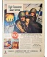 RCA Radio Corporation America WWII Era Fight Announcer Navy-1943 VTG Pri... - $177.34 MXN