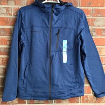 Free Country Tech Fleece Jacket Coat Marled Blue Men&#39;s L, XL - £30.50 GBP