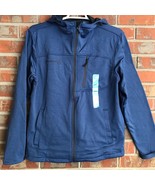 Free Country Tech Fleece Jacket Coat Marled Blue Men&#39;s L, XL - £30.81 GBP