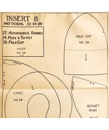 1913 Mary Frances Sewing Pattern Doll Auto Bonnet Muff Tippet Polo Cap D... - $742.27 MXN