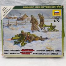 *Incomplete* Soviet Machinegun Maxim With Crew Zvezda 1/72 Scale - $12.86