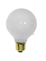 6 Pack White Globe Vanity Decorative Bulbs 25W E26 Base - £9.16 GBP