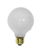 6 Pack White Globe Vanity Decorative Bulbs 25W E26 Base - £9.14 GBP
