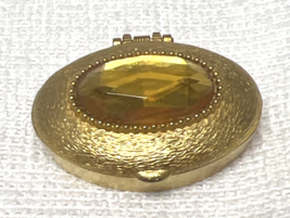 Vintage Helena Rubinstein Heaven Sent Solid Perfume Compact w Yellow Rhi... - $518.95 MXN