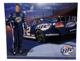 Rusty Wallace #2 Miller Lite Racing Team 2003 Promo 8&quot; X 10&quot; Hero Card - $8.90