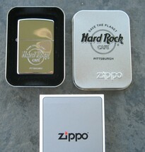 Hard Rock Cafe PITTSBURGH, Pennsylvania (CLOSED 2025) Zippo Lighter 2002 - $41.25 CAD