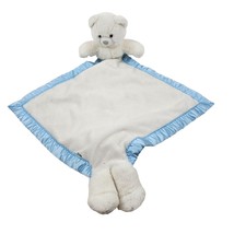 My Banky Teddy Bear Hugs Binky White Blue Infant Baby Lovey Security Blanket - £12.46 GBP