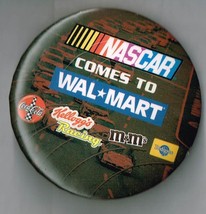 Nascar Wal Mart Pin back Button Pinback - £7.79 GBP