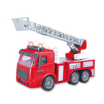 Friction Powered Fire Engine Truck with Lights &amp; Sound - B - £33.04 GBP