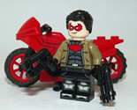 Building Toy Jason Todd Red Hood with motorcycle DC Comic Minifigure US - £5.19 GBP