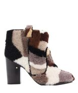 Laurence Dacade Multicolor Patchwork Shearling Bootie Size Italy 38.5 US... - €222,86 EUR