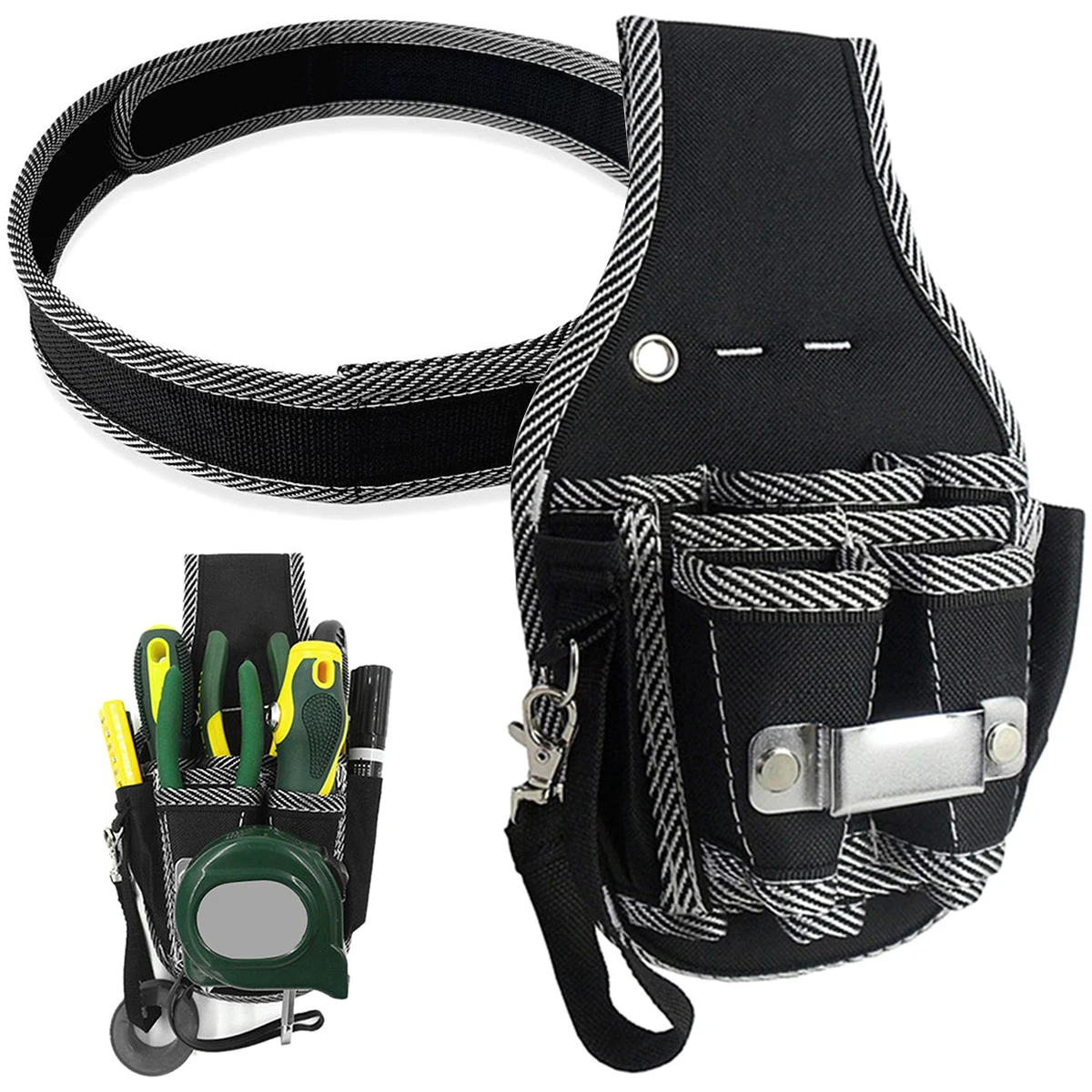 Tool Belt Pouch Organizers 600D Polyester Pocket Tool Bag with Adjustable Buckle - £49.25 GBP