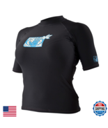 Body Glove Women's Basic Fitted Short Arm Rashguard - Black, X-Large - $44.98
