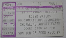 Roger Waters Ticket Stub Shoreline Amph IN THE FLESH TOUR 2000 Bill Grah... - $9.77