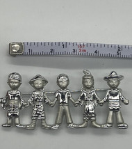 Vintage AJC Signed Children| People Of The World Silver Tone Brooch Pin - £10.45 GBP