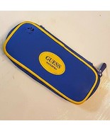 GUESS WATERPRO Watch Case Only EMPTY Blue Yellow Vinyl Logo Protector Zi... - $169.35 MXN