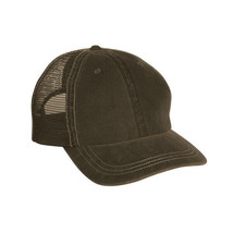 Brown Trucker Hat 6 Panel Weather-Washed Cap Soft Mesh Back Hat 1dz New ... - £92.65 GBP