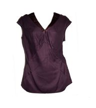 Just Cavalli Purple Woman&#39;s Glamour Satin Italy Shirt Blouse Size US 8 E... - $74.50