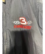Chase Authentics Team Earnhardt Dale #3 Black Nylon Jacket Embroidered P... - £132.38 GBP