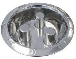 MPP Dog Dishes Stainless Steel Slow Feeder Bowls Standard No Tip or Embo... - $18.90+
