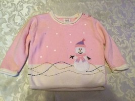 Size 12 month TKS Basics sweater holiday winter season pink girl new  - £10.38 GBP