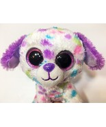 Ty Beanie Boos Dog Darling Justice Plush Rainbow Confetti Polka Dots 6&quot; ... - $39.99