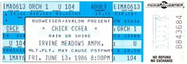 Chick Corea Ticket Stub June 13 1986 Irvine California - $24.74