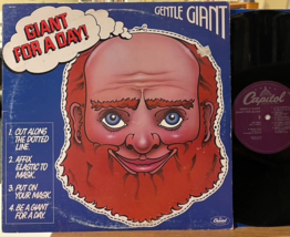 Gentle Giant Giant for a Day! Vinyl LP Capitol SW-11813 1st Pressing 1978 - £18.06 GBP