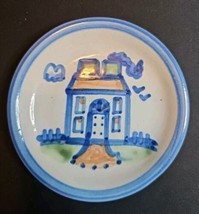 Country Scene Blue by M A HADLEY HOUSE Coaster 4 1/8 in Discontinued - $19.39