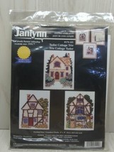 Janlynn Tudor Cottage Trio Counted Cross Stitch Kit sealed FLAW - £16.34 GBP