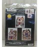 Janlynn Tudor Cottage Trio Counted Cross Stitch Kit sealed FLAW - £16.32 GBP